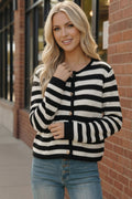 The Parisian Stripe Cardigan